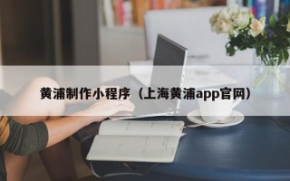 朝阳黄浦制作小程序（上海黄浦app官网）